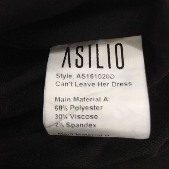 Asilio Black Mini Dress Can't Leave Her Mini Dress Size US 8 - Picture 8 of 8